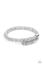 Load image into Gallery viewer, Paparazzi Accessories - Roll Out The Glitz - Silver Bracelet
