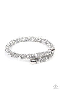 Paparazzi Accessories - Roll Out The Glitz - Silver Bracelet