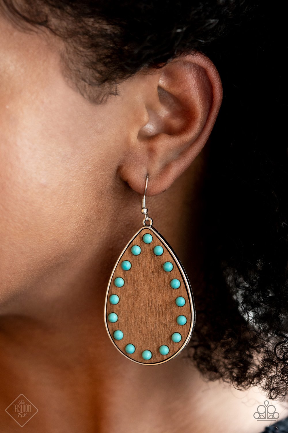 Paparazzi Accessories - Rustic Refuge - Blue (Turquoise) Earrings