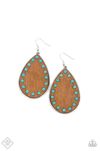 Paparazzi Accessories - Rustic Refuge - Blue (Turquoise) Earrings