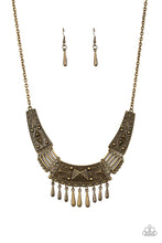 Load image into Gallery viewer, Paparazzi Accessories - Steer It Up - Brass Necklace
