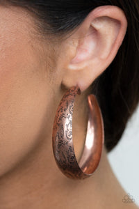 Paparazzi Accessories - Sahara Sandstorm - Copper Earrings
