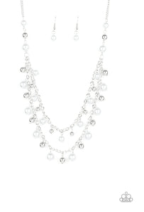 Paparazzi Accessories - Fantastic Flair - White (Pearls) Necklace