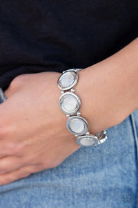 Paparazzi Accessories - Muster Up The Luster - White Bracelet
