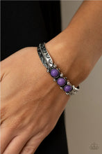 Load image into Gallery viewer, Paparazzi Accessories - Mojave Glyphs - Purple Bracelet
