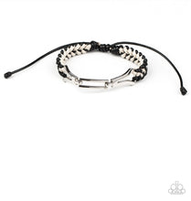 Load image into Gallery viewer, Paparazzi Accessories - Bungee Bungalow - Black Urban Bracelet
