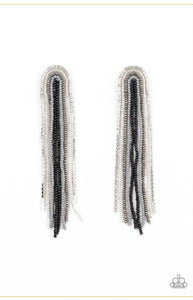 Paparazzi Accessories - Let There Bead Light - Black Post Earrings