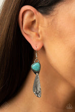 Load image into Gallery viewer, Paparazzi Accessories - Going-Green Goddess - Blue (Turquoise) Earrings
