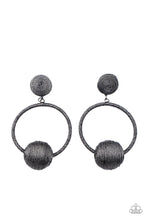 Load image into Gallery viewer, Paparazzi Accessories - Social Sphere - Black Post Earrings
