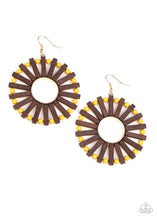 Load image into Gallery viewer, Paparazzi Accessories - Solar Flare - Yellow Earrings
