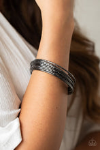Load image into Gallery viewer, Paparazzi Accessories - Thanks For Glistening - Black (Gunmetal) Bracelet
