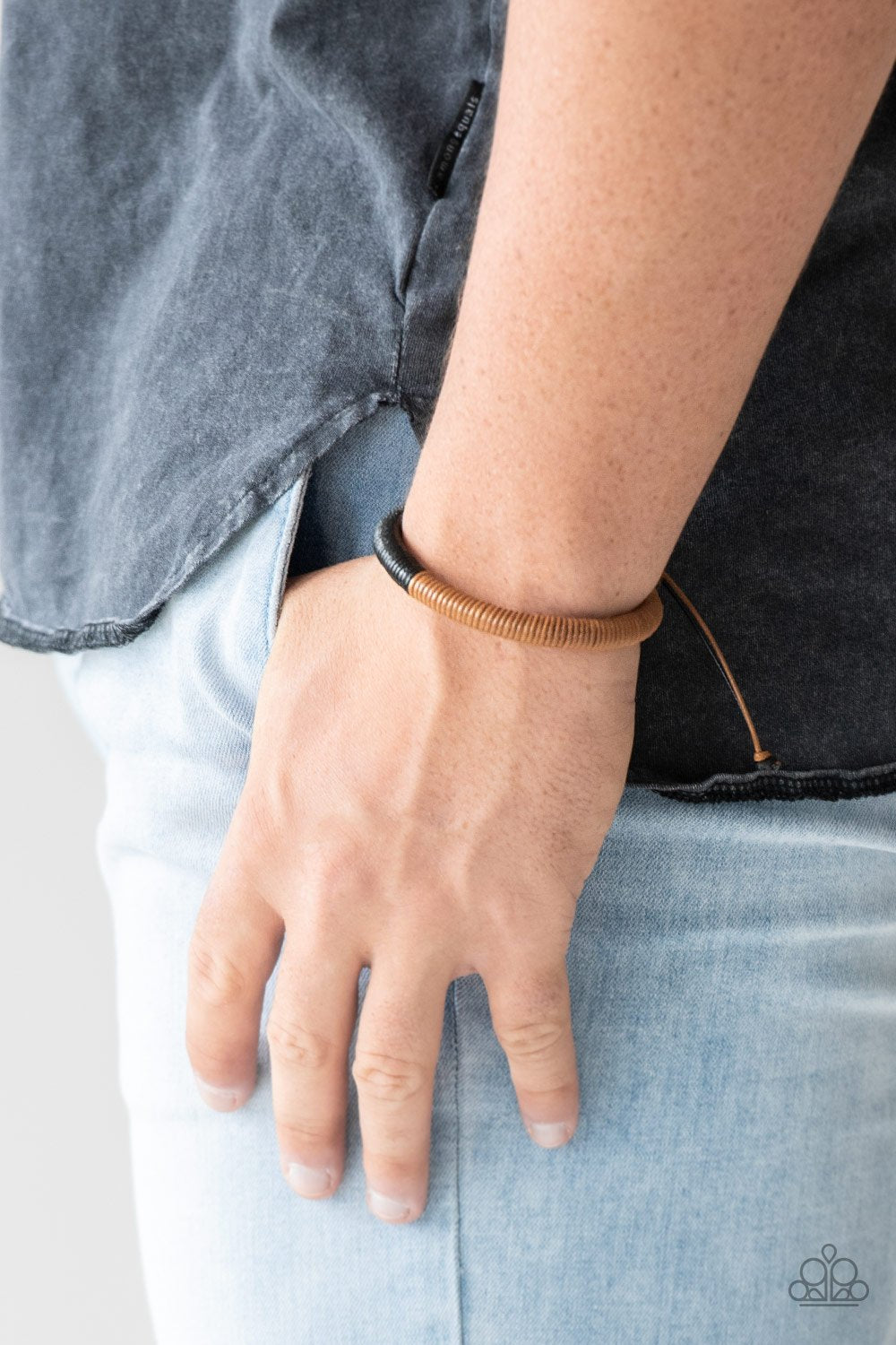 Paparazzi Accessories  - Tracker And Field - Brown Bracelet