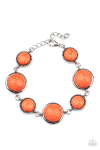 Paparazzi Accessories - Turn Up The Terra - Orange Bracelet