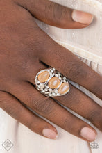 Load image into Gallery viewer, Paparazzi Accessories - Underrated Shimmer - Orange Ring
