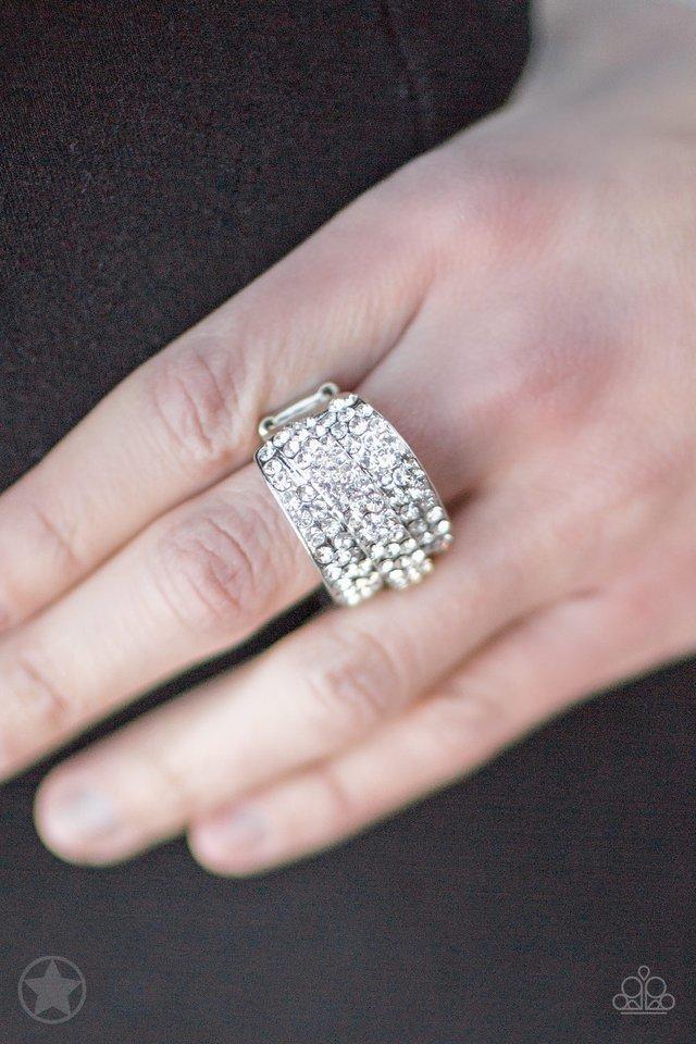 Paparazzi Accessories - The Millionaire's Club - White (Bling) Ring