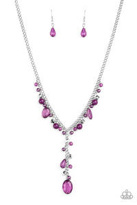 Paparazzi Accessories - Crystal Couture - Purple Necklace
