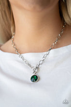 Load image into Gallery viewer, Paparazzi Accessories - She Sparkles On - Green Necklace
