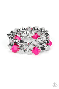 Paparazzi Accessories - A Perfect TEN-acious - Pink Bracelet