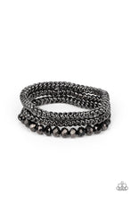 Load image into Gallery viewer, Paparazzi Accessories - Gutsy And Glitzy - Black (Gunmetal) Bracelet
