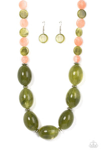 Paparazzi Accessories - Belle Of The Beach - Green Necklace