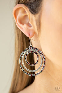 Paparazzi Accessories - Rippling Refinement - Red (Multi) Earrings