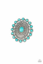Load image into Gallery viewer, Paparazzi Accessories - Mesa Mandala - Blue (Turquoise) Ring

