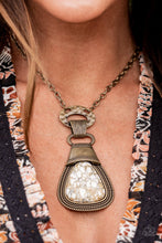 Load image into Gallery viewer, Paparazzi Accessories - Rodeo Royale - Brass Necklace
