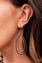 Load image into Gallery viewer, Paparazzi Accessories - Lend Me Your Lasso - Brass Earrings
